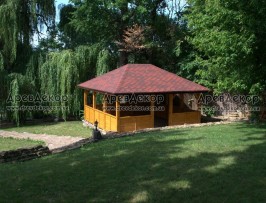 Беседка в Каховке 4-х гранная