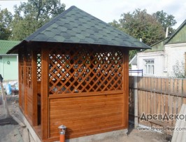 Четырехгранная беседка