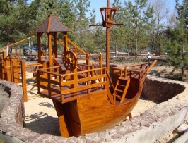 Детская площадка из дерева - Корабль