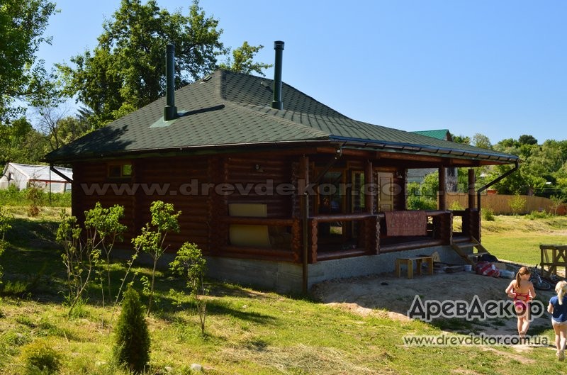 Баня с террасой