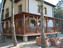 Большая терраса из дерева